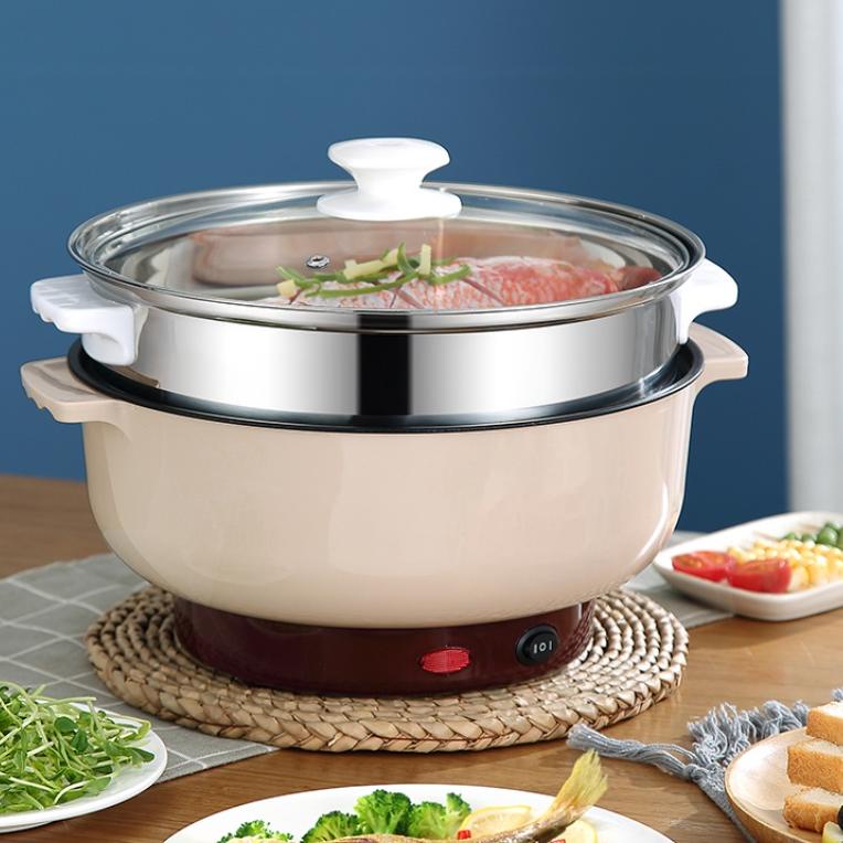 ORIGINAL% (BACA DESKRIPSI TERLEBIH DAHULU) Panci Elektrik 2 in 1 Panci Listrik Panci Hotpot Steamer 
