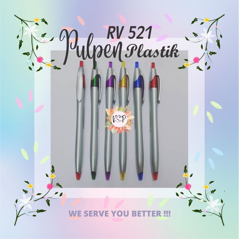 

Pulpen Plastik RV 521 / Souvenir Wedding Seminar kit Murah