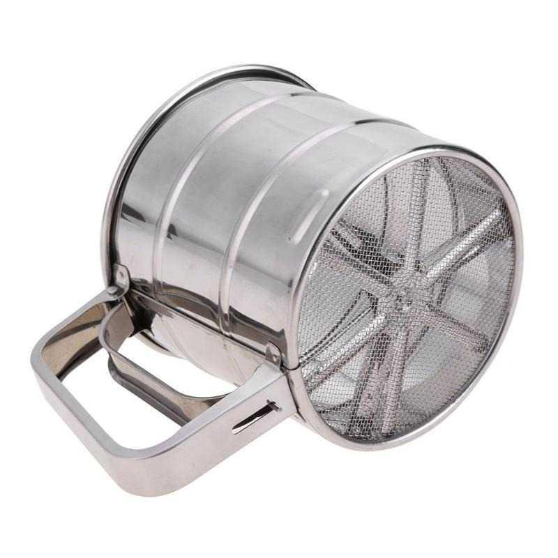 Saringan Pengayak Icing Gula Tepung Flour Shaker - WE474 - Silver