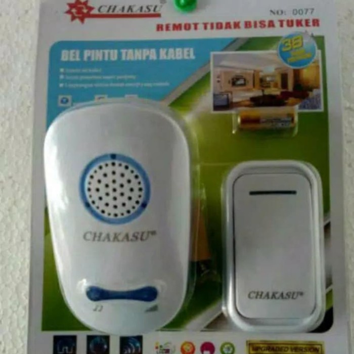Terlaris Bell Bel Pintu Rumah Wireless 1 Tombol / Chakasu / Hattasu /
