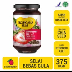 

Tropicana Slim Strawberry Jam 375 g - Selai Stroberi Bebas Gula