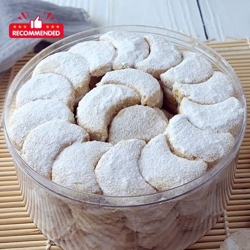 

kue lebaran putri salju kering enak 1 toples