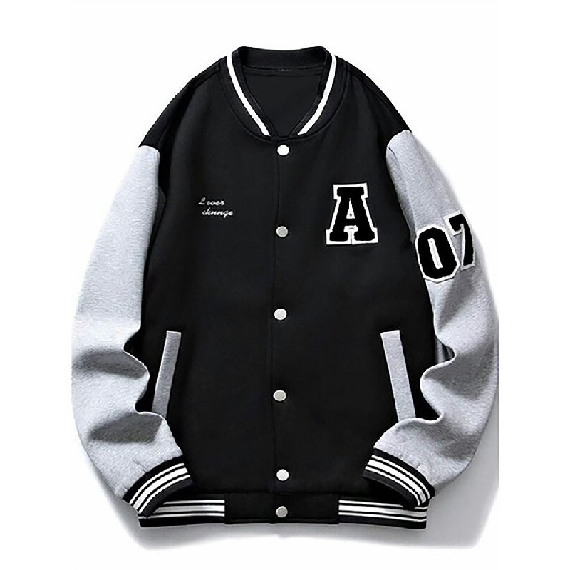 COD Jaket Pria Wanita Varsity Baseball Kancing Jaket Sporty Oversize Jumbo Unisex All Size