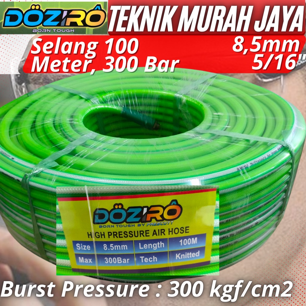 DOZIRO Selang Angin Kompresor 100 Meter Power Sprayer Compressor Hose 300 Bar