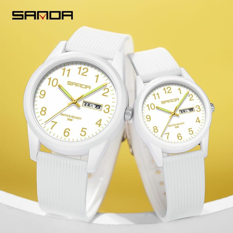 JAM TANGAN 0SANDA 6091 Jam Tangan Pria Wanita Analog Sport Tali Rubber Luminous