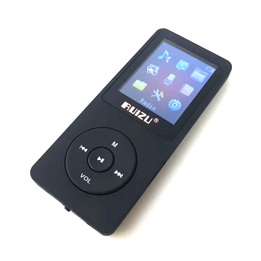 GUI8 Ruizu Mp3 Player Pemutar Musik Hifi Dap 8gb X02 Hitam ORi-I