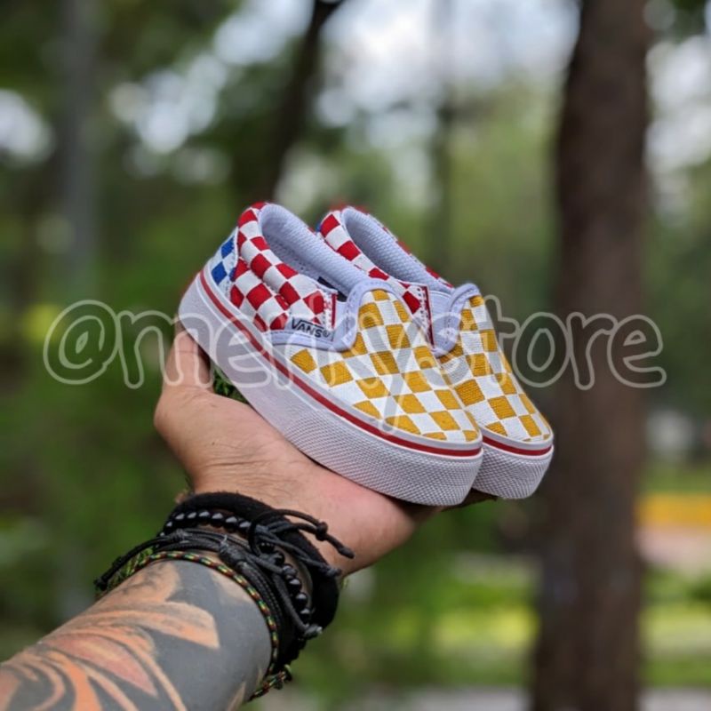 SEPATU ANAK SLIP ON CATUR MULTICOLOR MURAH