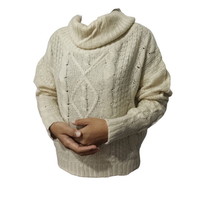 Sweater rajut preloved second branded INGNI semi crop