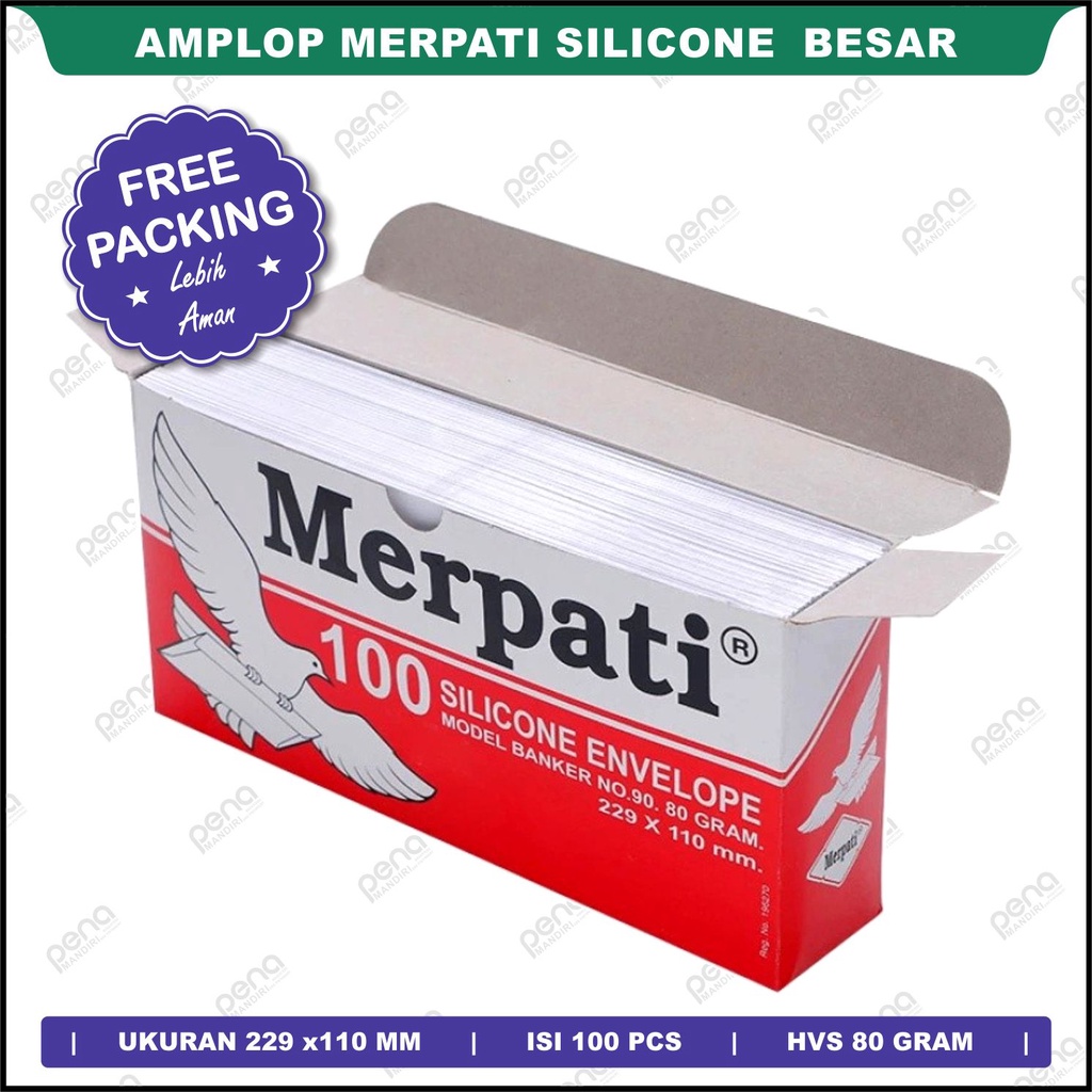 Amplop Merpati Silicone Besar No. 90 ( 229 x 110 mm )