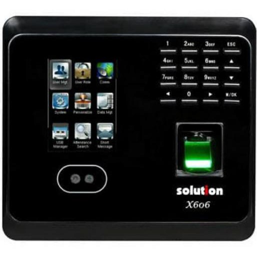 Finger Print / Mesin Absensi Sidik Jari Dan Wajah Solution X606 S