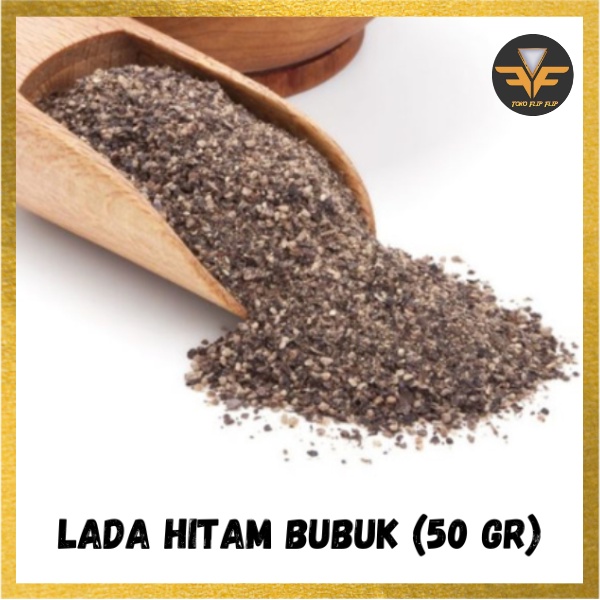 Lada Hitam Bubuk 50 Gram Murni Original Lada Hitam Bubuk Merica Black Pepper Original Bumbu Rempah Dapur Masakan