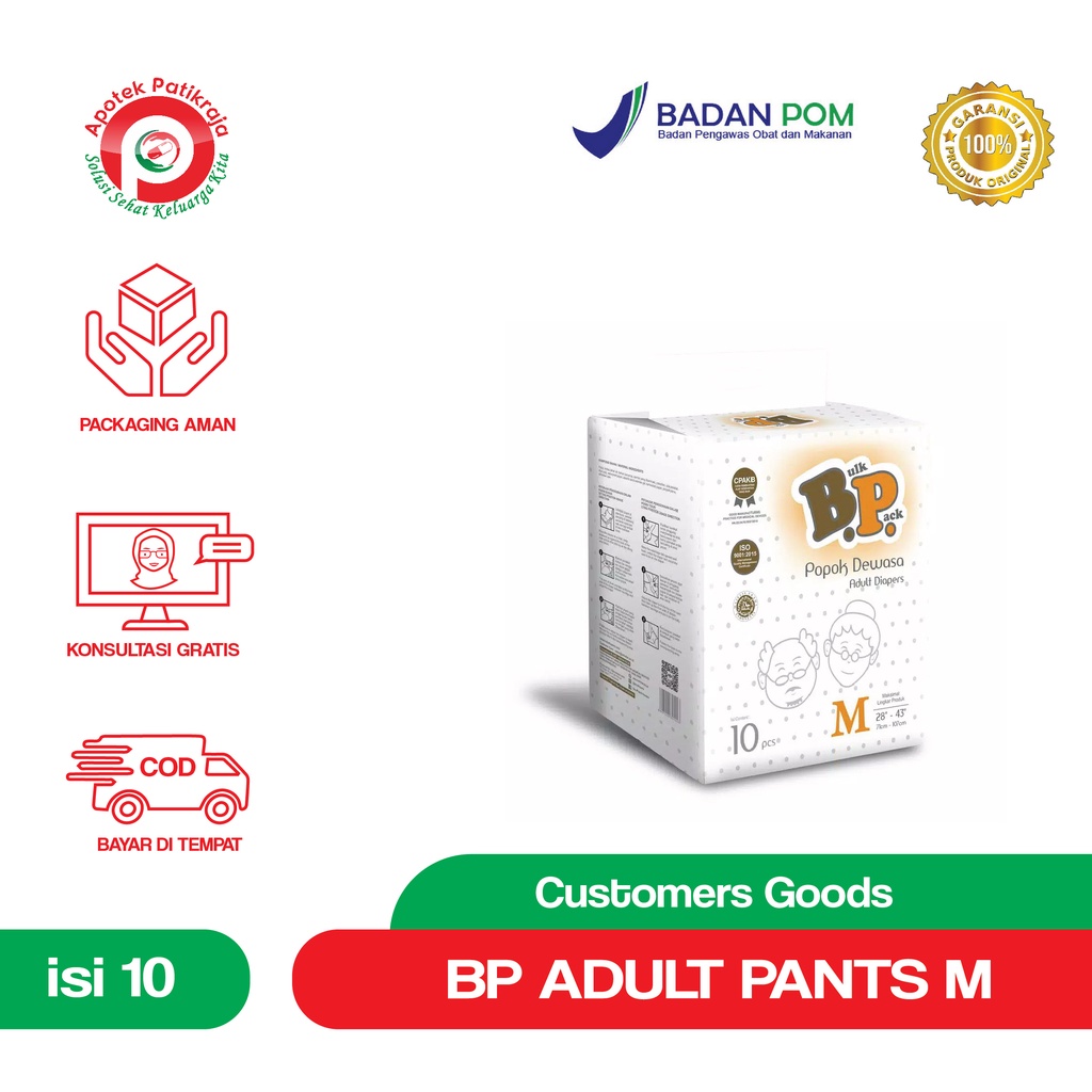 BULK PACK POPOK DEWASA ADULT DIAPERS UKURAN M
