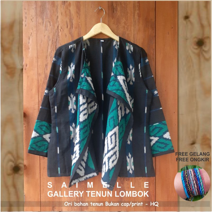 Blazer Baju tenun etnik tenun outer by Saimelle Gallery Tenun Lombok