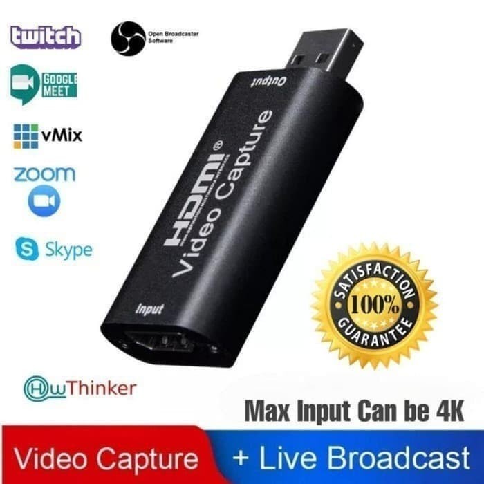 Video Card Capture Grabber HDMI With Loop Out USB 4K Input Support G50