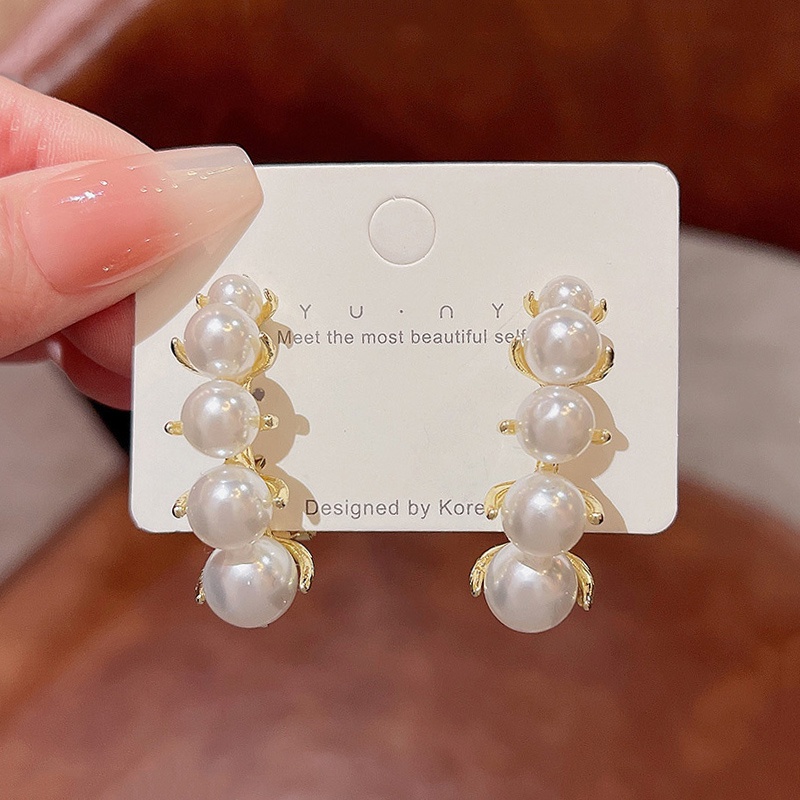 Anting Pejantan Mutiara Prancis Anting Klip Tulang Telinga Perempuan