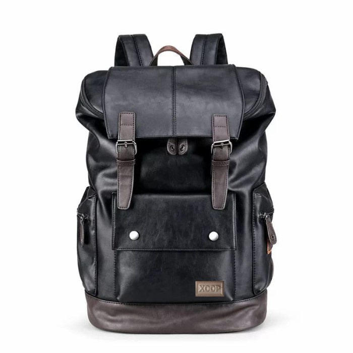 Tas Ransel Pria Tas Ransel Kulit XOOP Pria new 2021 tas ransel kualitas kulit tebal(E5M9) tas ransel