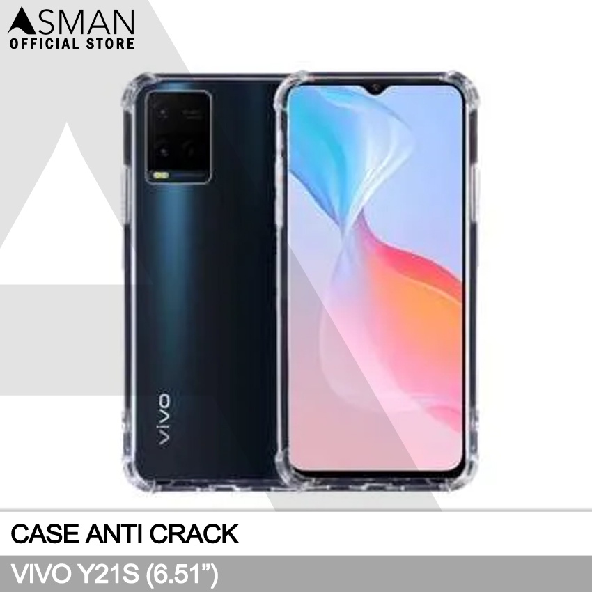 Anti Crack Vivo Y21s (6.51&quot;) | Soft Case Anti Bentur - Clear