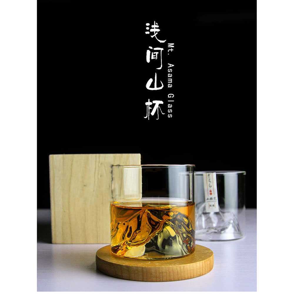 (BISA COD) FTIHSHP SENGEN Gelas Whiskey Japanese Style Mt. Asama Rock Glass 200 ml - SG200