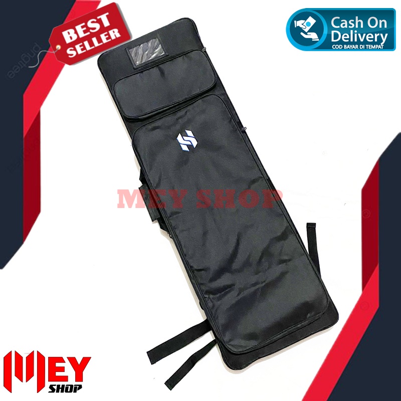 TAS RANSEL KOTAK HUNTERS PCP 100CM HITAM DAN CREAM BERKUALITAS