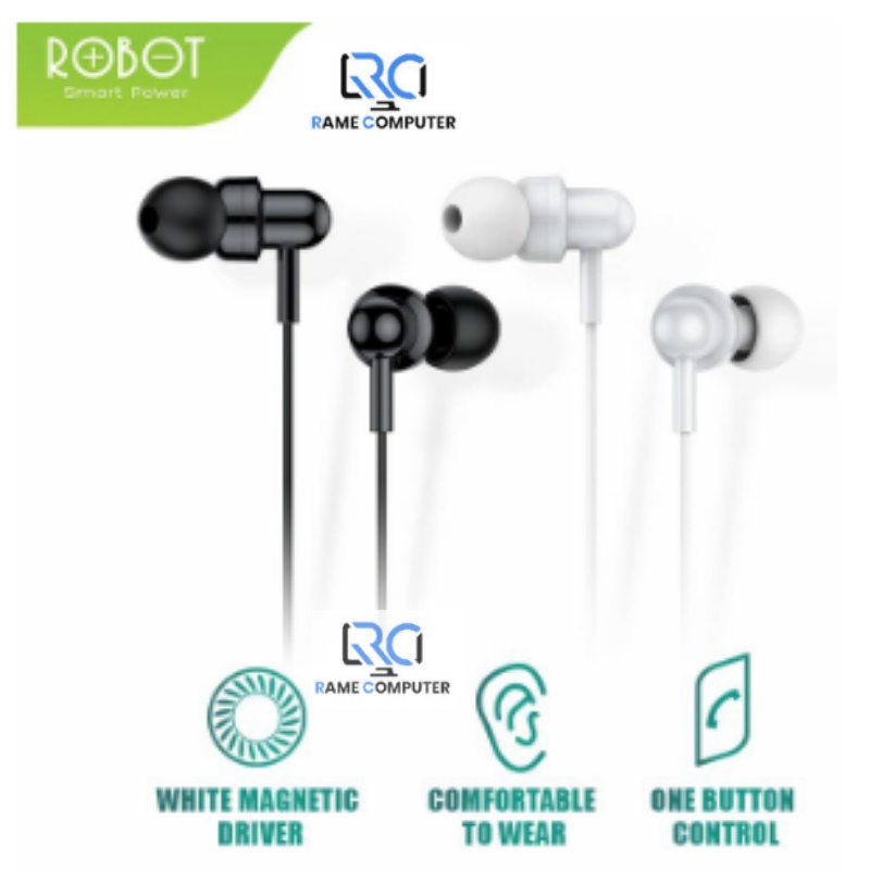 Robot RE20 Oblique In-Ear Deep Bass Ultra Light Wired Earphone