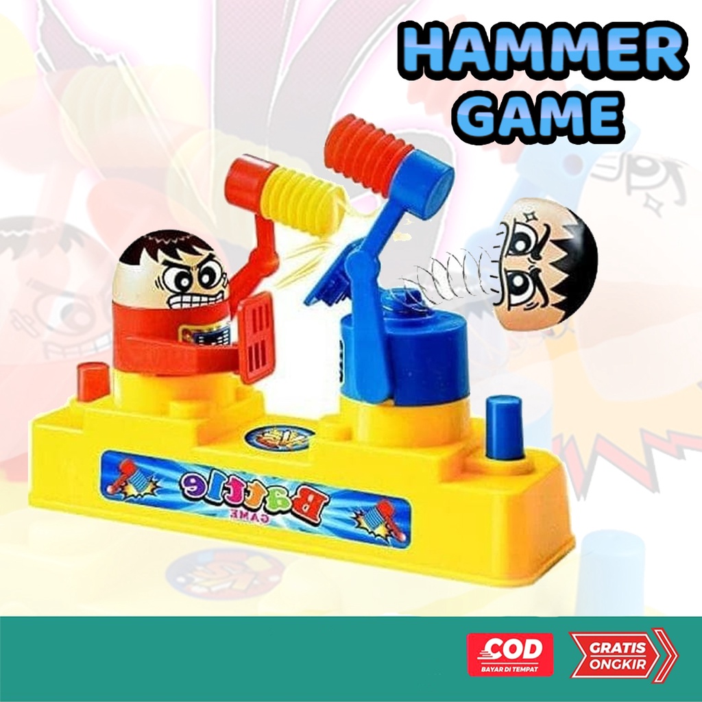 Mainan Anak Battle Game Mainan Edukasi Hammer Game/ Permainan Pukul