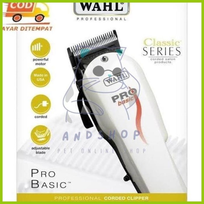 HAIR CLIPPER WAHL USA PRO BASIC MESIN CUKUR RAMBUT HOME CUT