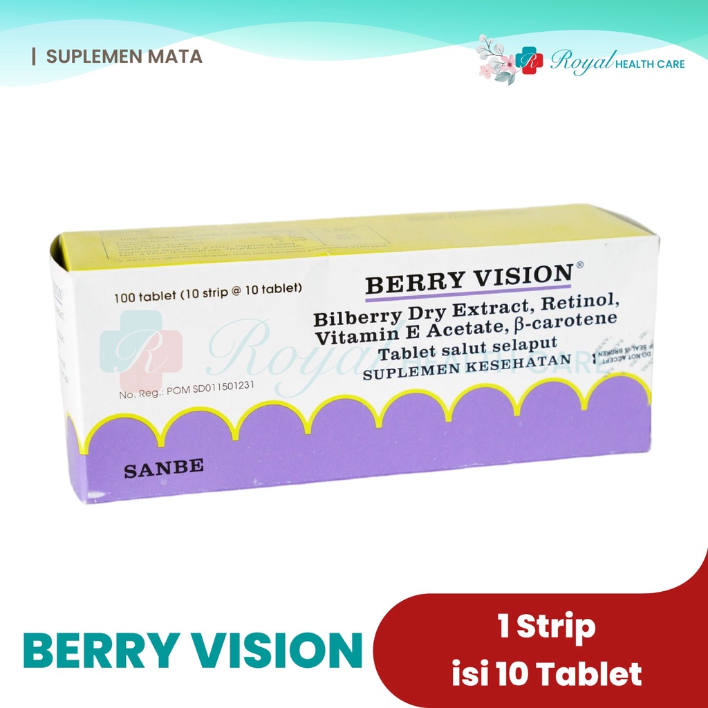 BERRY VISION STRIP 10 TABLET Memelihara Kesehatan Mata