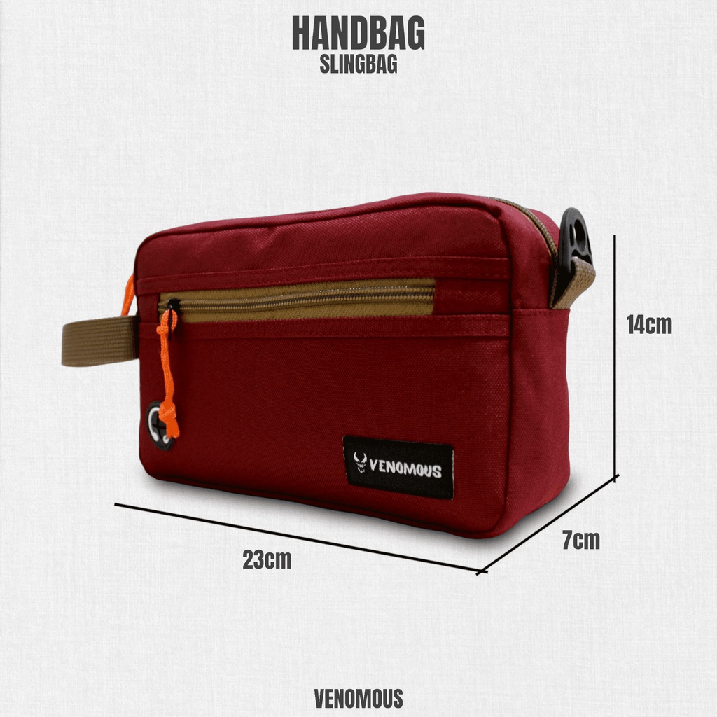 Tas Selempang Slingbag Madie Venomous - Maroon