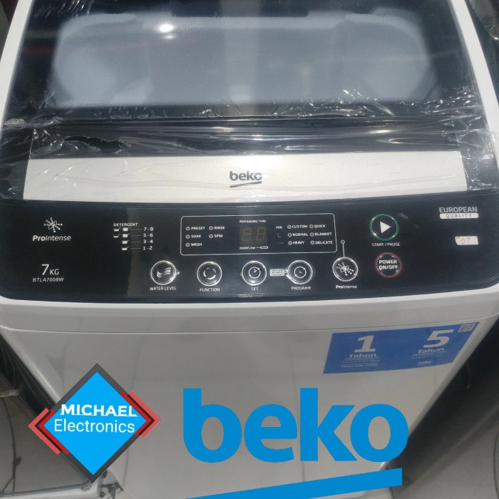 PROMO BEKO MESIN CUCI 7KG BTLA7008W