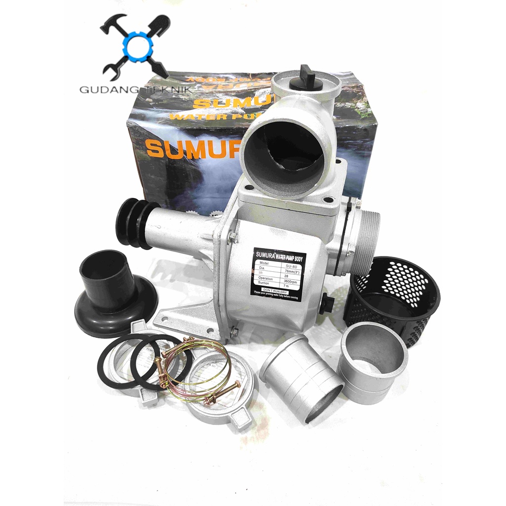 Body Pompa Air Alkon Waterpump 3" SU80 SUMURA / Bodi Water Pump3 Inch Pompa Air Sawah SU 80 SU-80