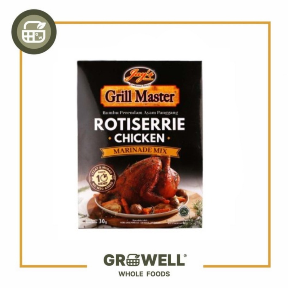 

JAY'S GRILL MASTER ROTISSERIE CHICKEN 30GR