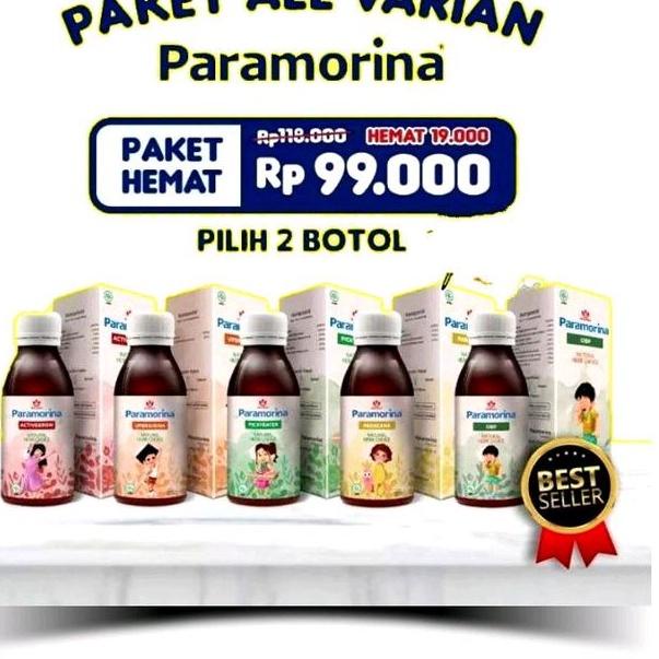 

▲ Paket Hemat Paramorina - ROH honey / atasi anak susah makan (pickyater), terlambat bicara (ubrainina), terlambat jalan (actifgrow) ℗