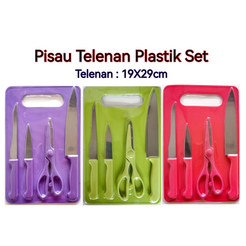 Pisau Telenan Plastik Set 5 pcs