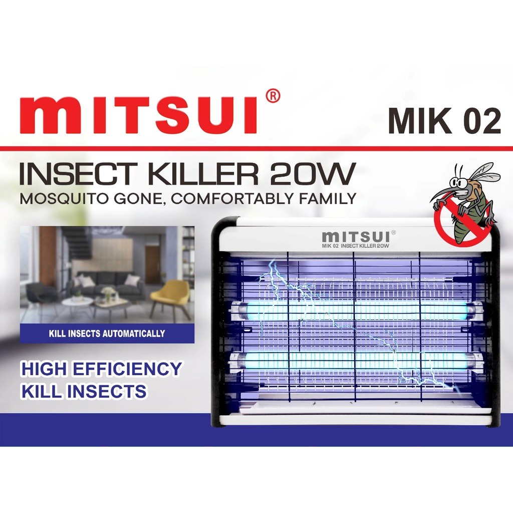 Mitsui Insect Killer MIK 04 20W & 40W Lampu Pembasmi Nyamuk