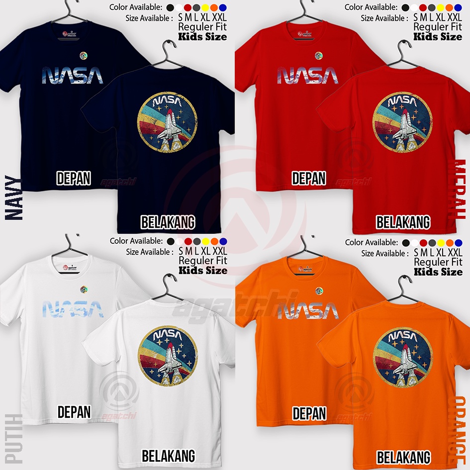 Baju Kaos Atasan Anak Laki - Laki Agatchi Motif Nasa