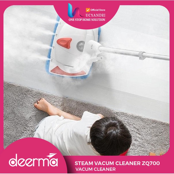 Spray MOP Steam Mop Vacum Cleaner DEERMA ZQ700 TERBARU 100% ORIGINAL