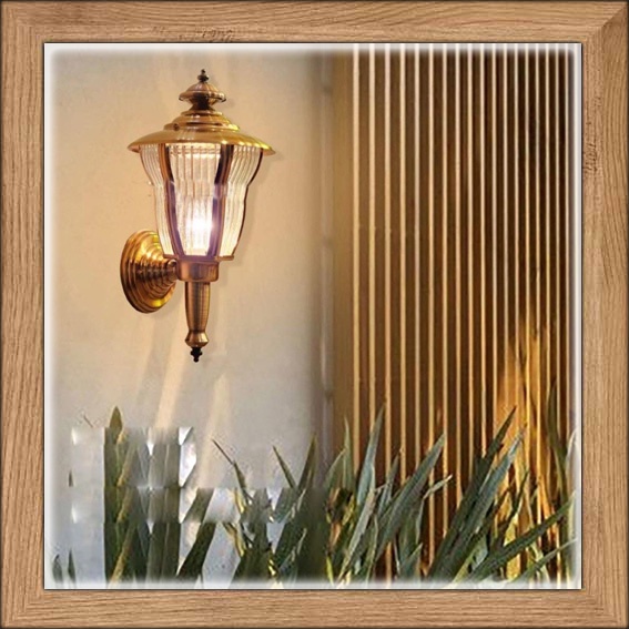 Lampu hias dinding pager outdoor CLASSIC MODERN MINIMALIS WATERPROOF garden dekorasi taman rumah CLA