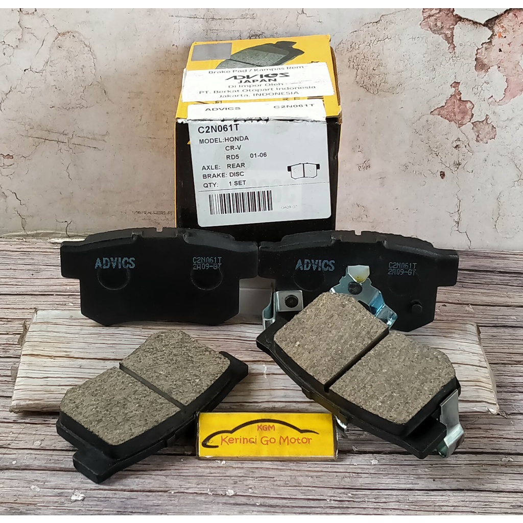 BRAKE PAD KAMPAS REM BELAKANG CIVIC 2012-2016 AISIN ADVICS C2N061T