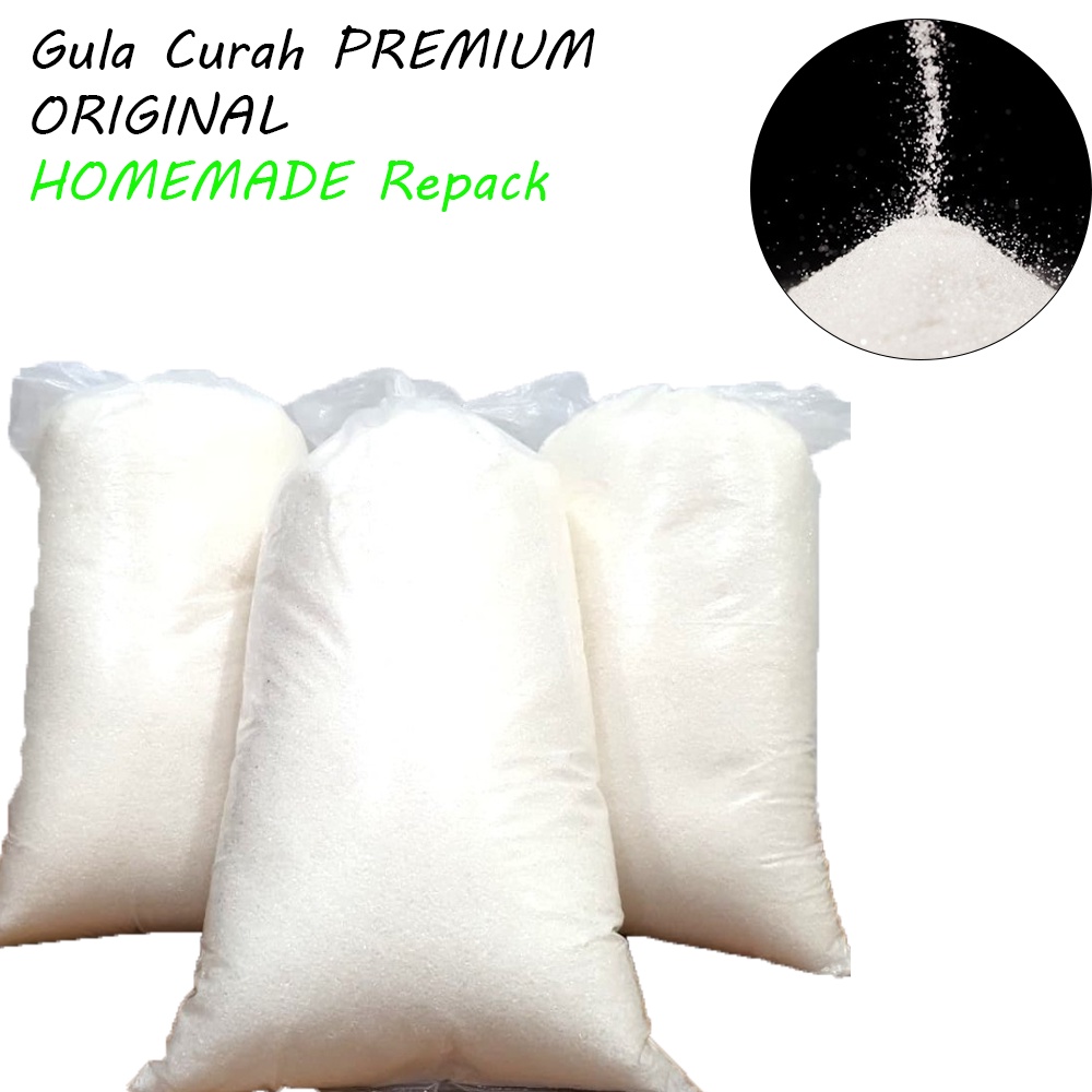 

Gula Pasir Kristal Putih Asli 1 Kg Homemade Manis HALAL Packing AMAN