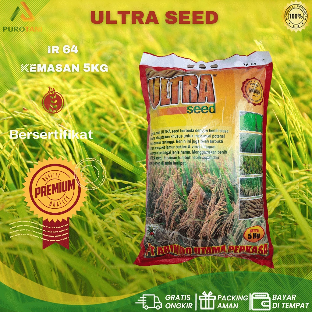 Benih Padi Unggul IR 64 ULTRA SEED PREMIUM 5kg