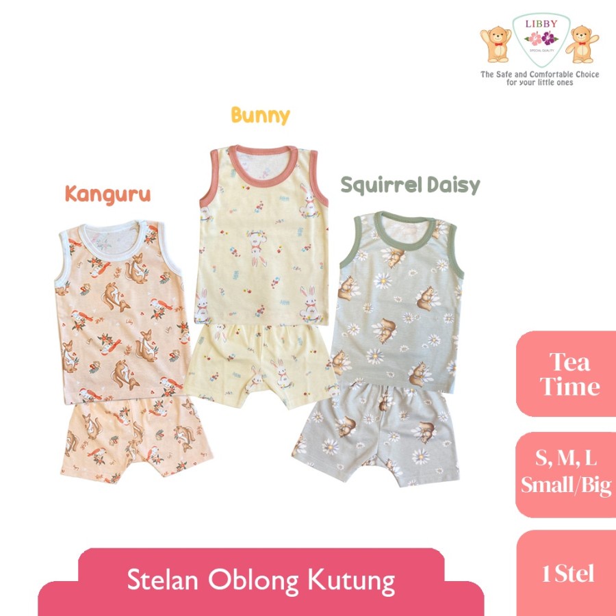 Libby Baby Setelan Oblong Kutung Motif  BEN VOYAGE/BABY COLLECTION/SUMMER GAMES/THE TERRACE STORRY Libby Baju bayi The Enchanted Wild /Setelan piyama anak /Libby baju bayi murah - Libby The Enchanted Wild