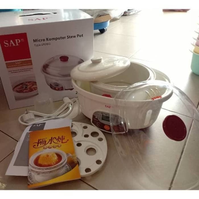 STEW POT COOKER / SLOW COOKER SAP 25DBG / 2,5 Liter Micro Computer ORIGINAL