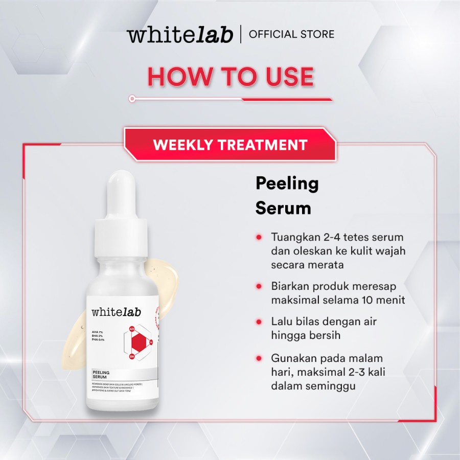 BISA COD -  WHITELAB PEELING SERUM AHA BHA PHA NIACINAMIDE - SERUM EKSFOLIASI WHITE LAB