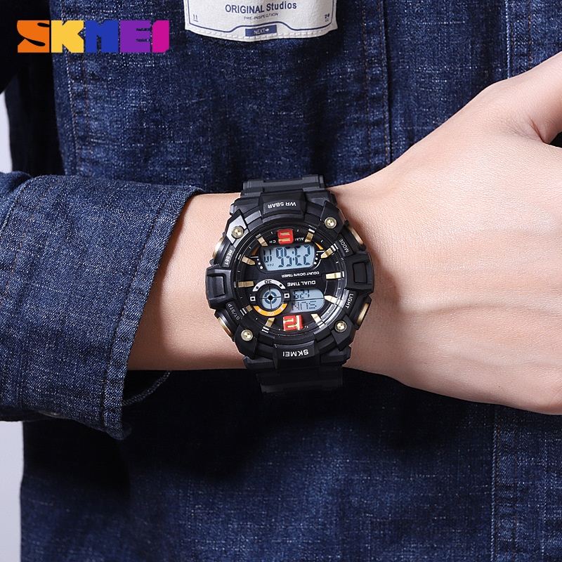 SKMEI 2018 Jam Tangan Pria Digital Anti Air 5 Bar WATCHKITE WKOS