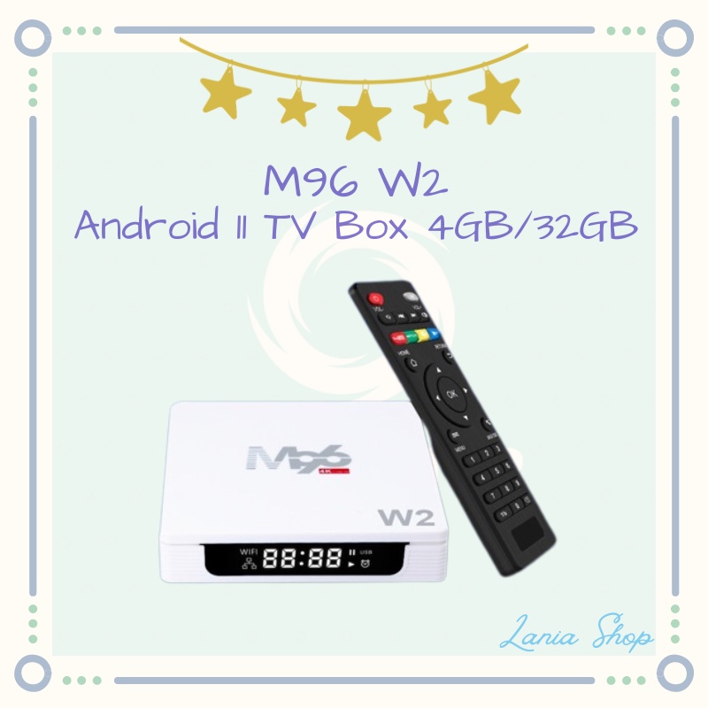 M96 W2 - Android 11 Smart TV Box 4K UHD - RAM 4GB ROM 32GB