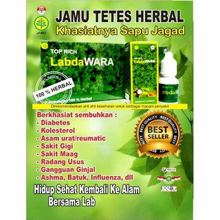 

LabdaWara Asli 100% Jamu Tetes Herbal Alami [Dus Isi 7 Botol]