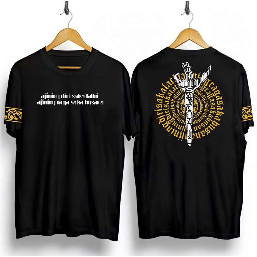 KMV - T-SHIRT BAJU KAOS MOTIF WAYANG KULIT AJINING KERIS / KAOS DISTRO PRIA WANITA TERBARU