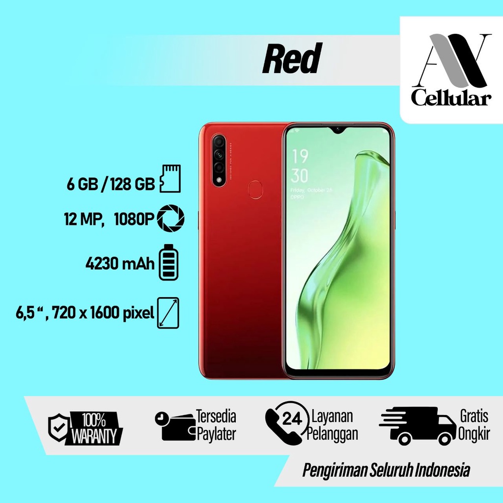 Hp Oppo A31 Ram 6GB Internal 128GB Garansi 1 Tahun