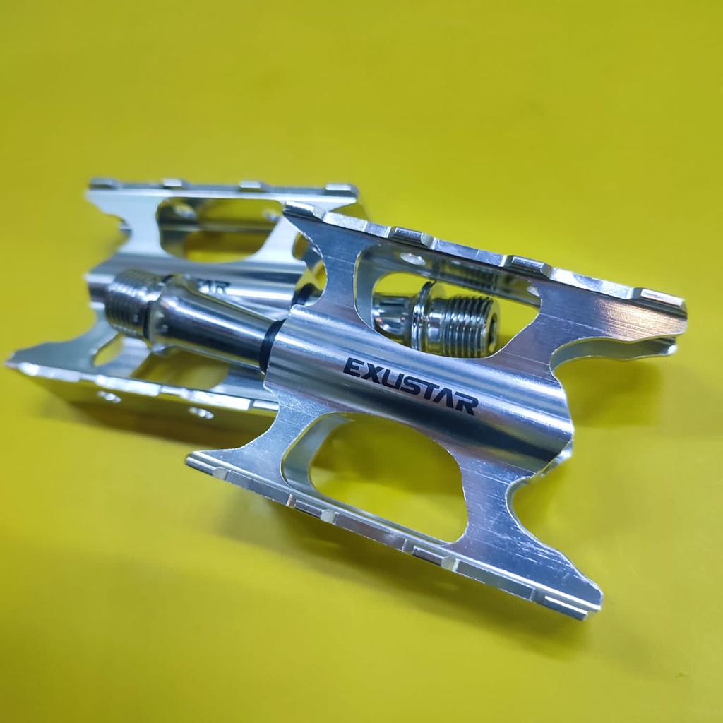 pedal exustar e-pc960 chrome sealed bearing original pedal sepeda