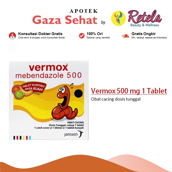 Vermox Tablet 500 mg